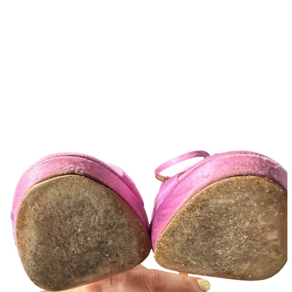 Jimmy Choo Rosie Satin Stiletto Heels Women’s Size 37.5 EU US 7 - Picture 10 of 10